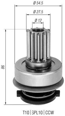 MAGNETI MARELLI Hammastrummel,starter 940113020274